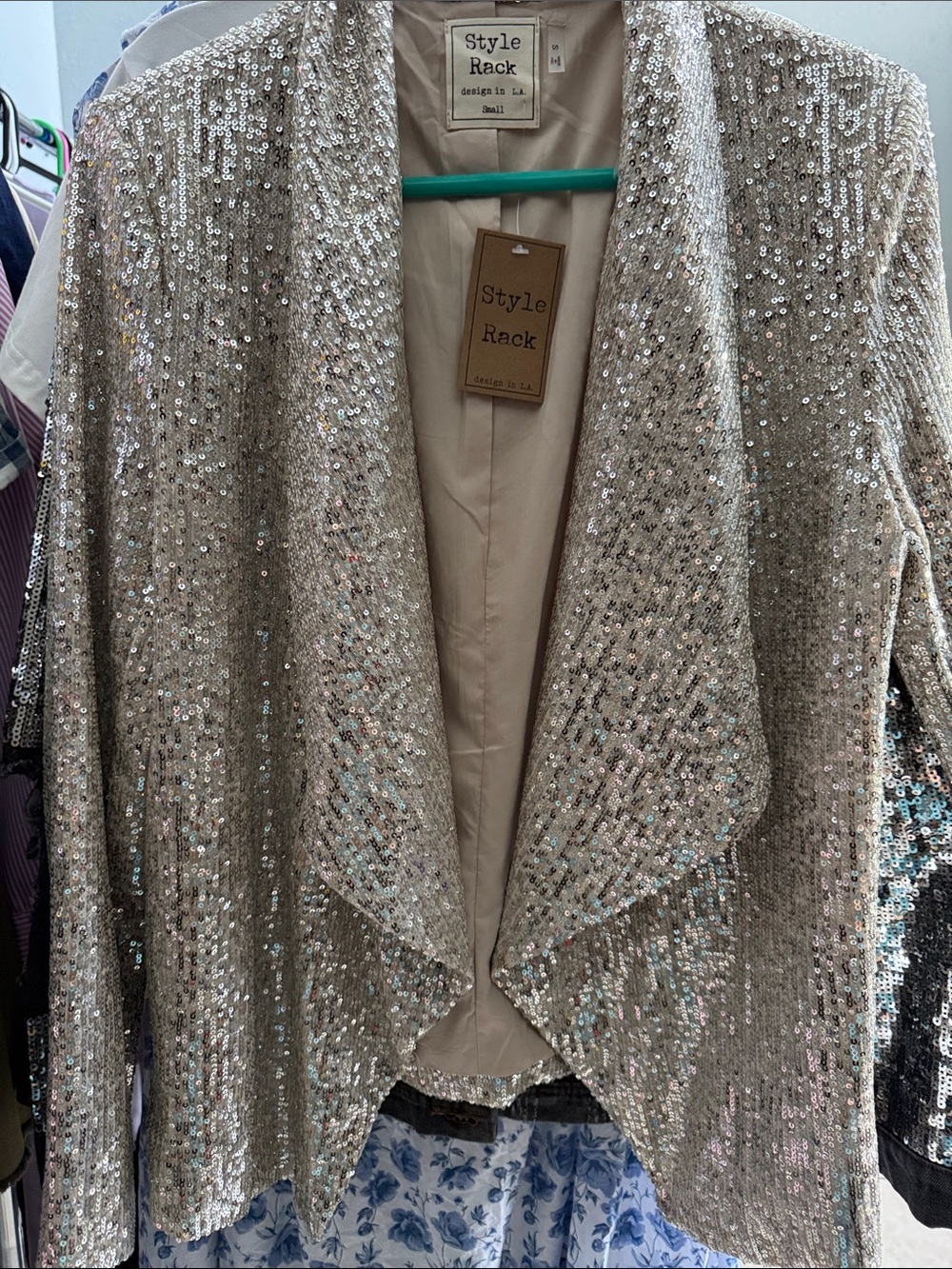 STYLE RACK FULL SEQUIN JACKET/BLAZER NWT